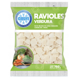 RAVIOLES DE VERDURA 750g CRUFI