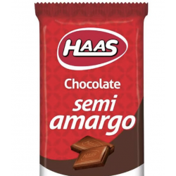 CHOCOLATE SEMI AMARGO 55g HAAS
