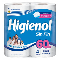 PAPEL HIGIENICO x4 60m...